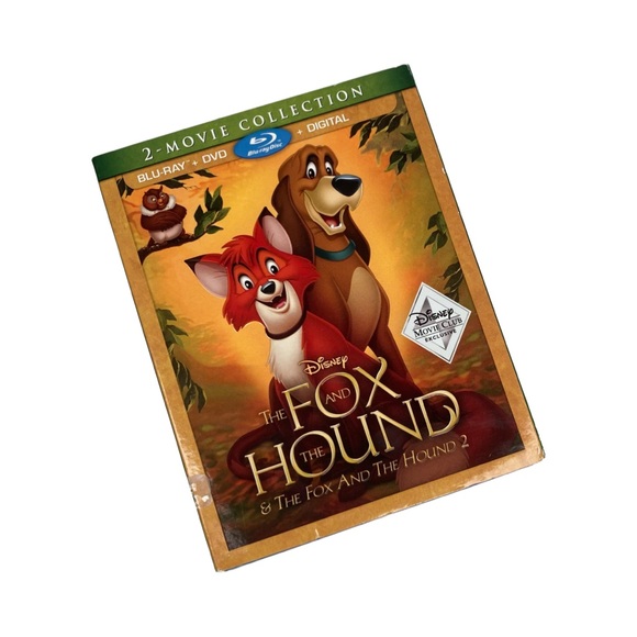 The Fox and the Hound 1 & 2 Authentic Disney Movie Club Exclusive NEW - Picture 1 of 11